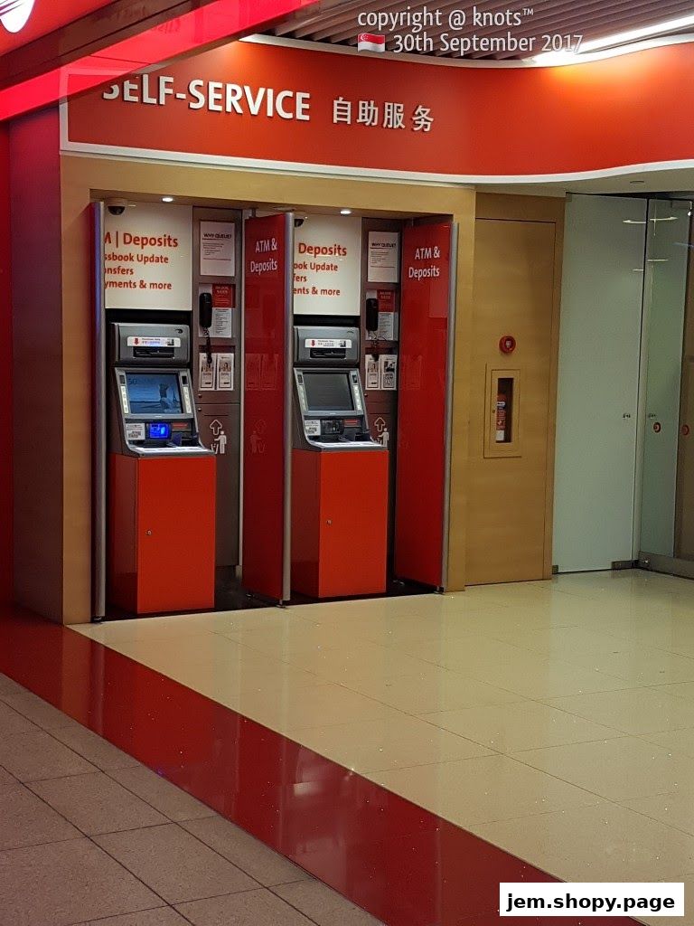 Self-service banking machines for deposits and other transactions.