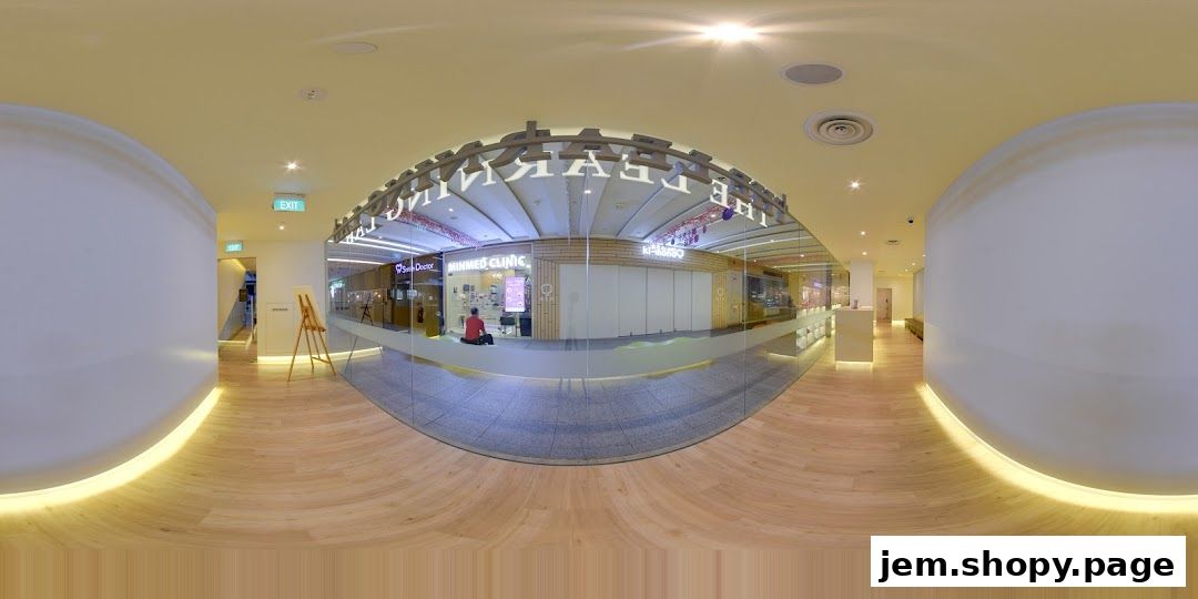 The Learning Lab JEM shop front with a clinic and a display easel.