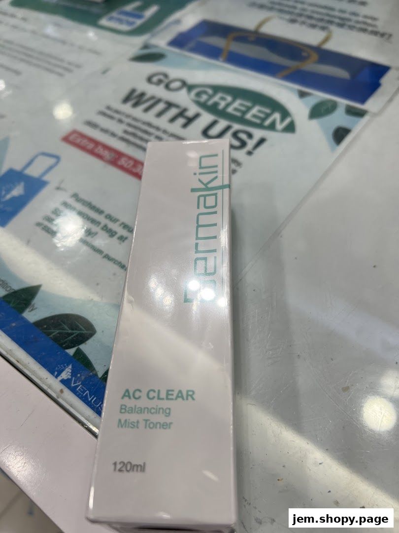 A box of 'Bermakin AC CLEAR Balancing Mist Toner' from Venus Beauty Jem.