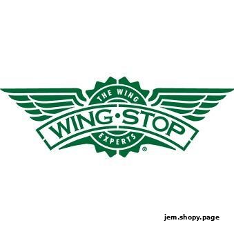The Wingstop logo featuring wings and the text 'The Wing Experts'.