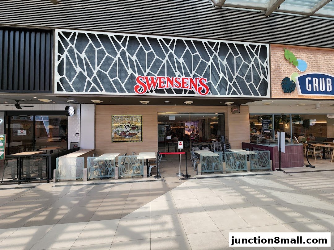 The exterior of Swensens Junction 8 ice cream and restaurant.
