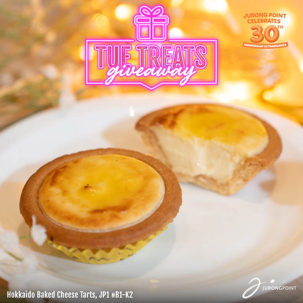 A delightful display of Hokkaido Baked Cheese Tarts, showcasing their golden crusts and creamy filling.