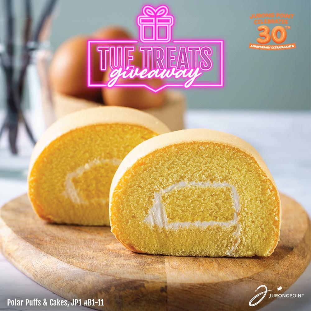 An assortment of classic pastries, including a sugar roll and flaky puffs, from Polar Puffs & Cakes.