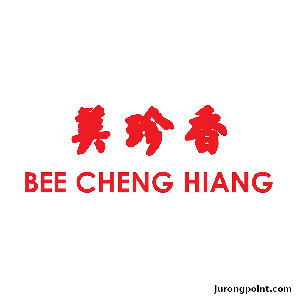 The image displays the red logo of Bee Cheng Hiang with Chinese characters on a white background.