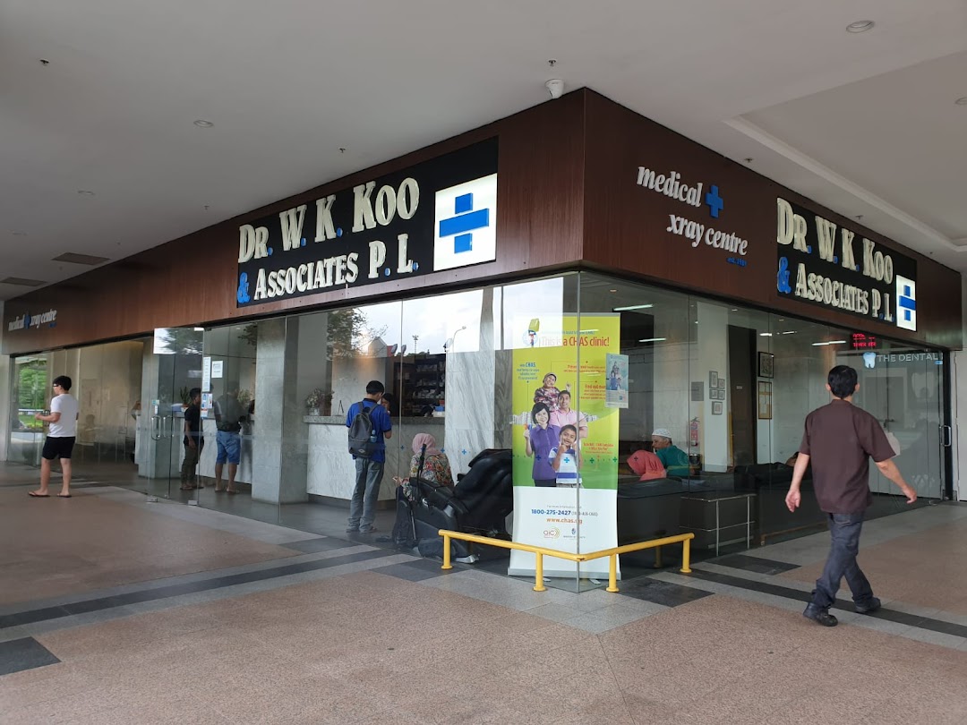 Exterior view of Dr. W. K. Koo & Associates, a medical and X-ray centre with a dental section.