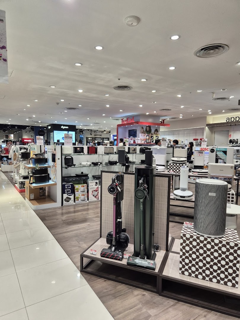 Interior view of Harvey Norman showcasing a wide range of home appliances and electronics.