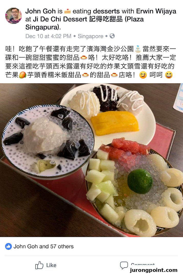 A vibrant display of three delicious Asian desserts featuring fruits, sago, and ice cream.
