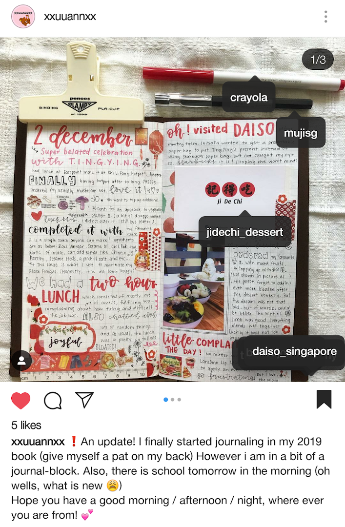 A journal entry featuring delightful desserts from Ji De Chi Dessert, showcasing a personal dining experience.