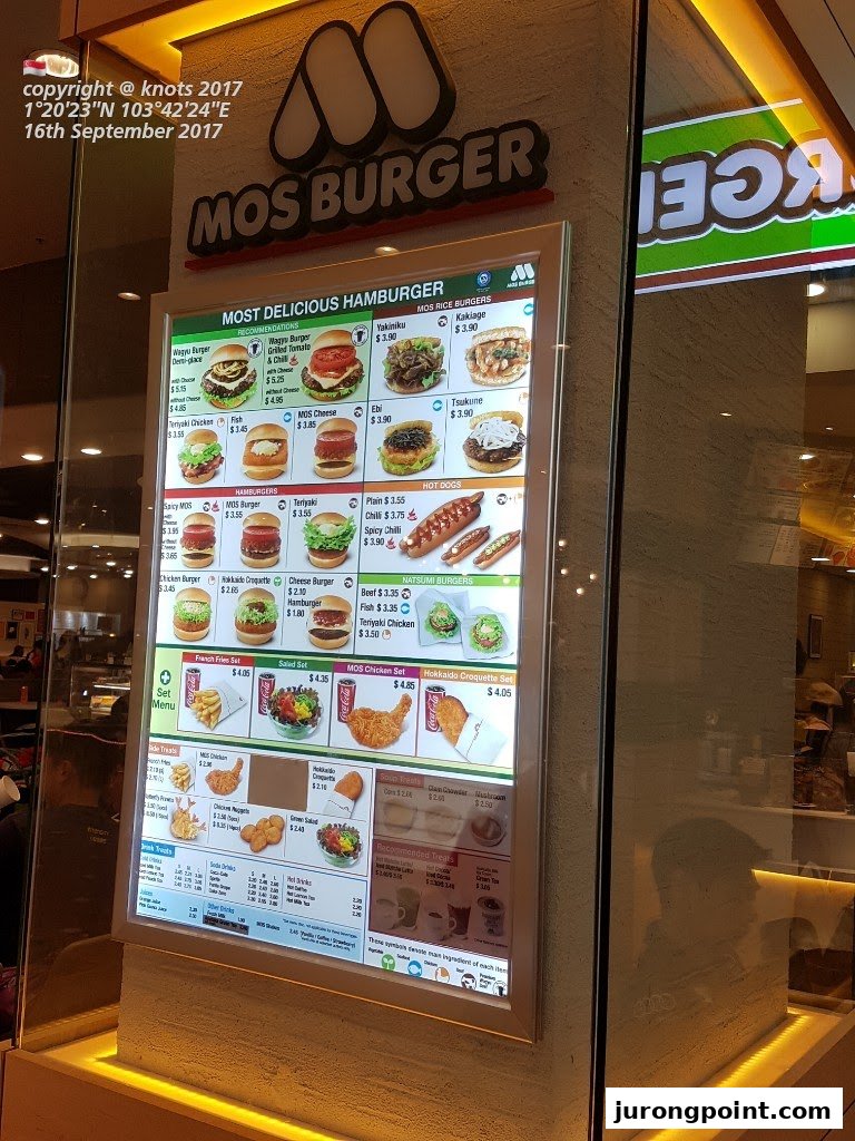 MOS Burger At Jurong Point