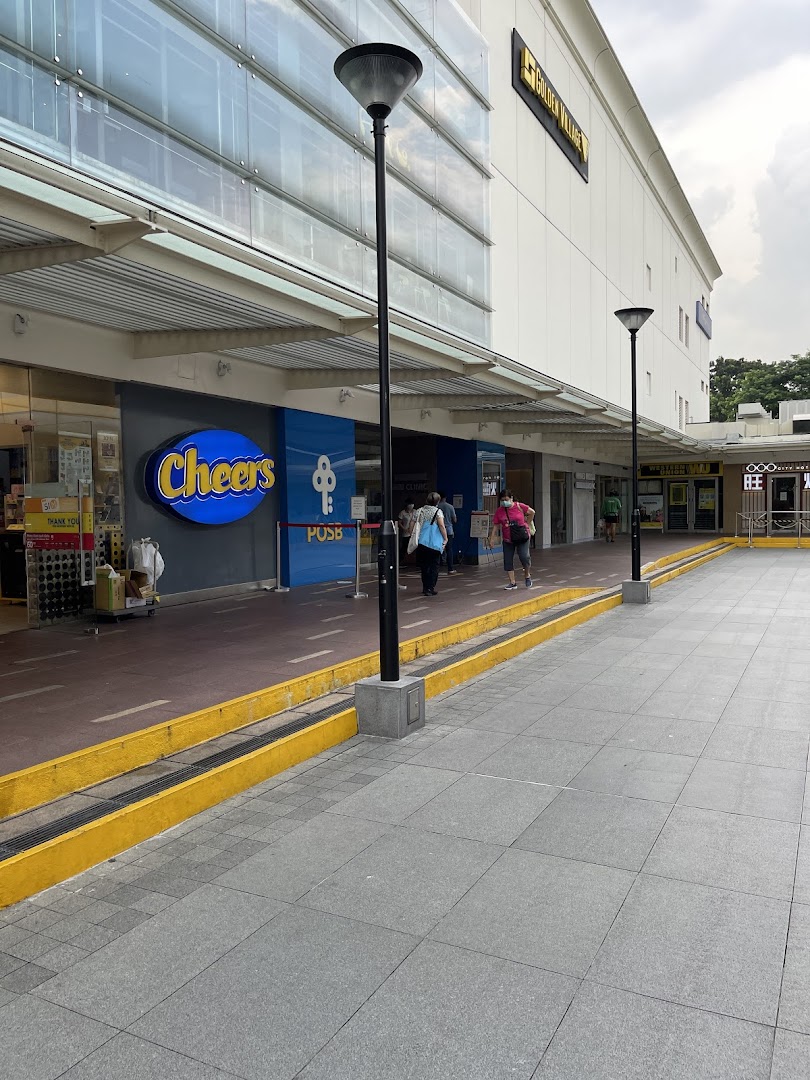 Exterior view of POSB and Cheers at Jurong Point, showing the entrance and surrounding walkway.