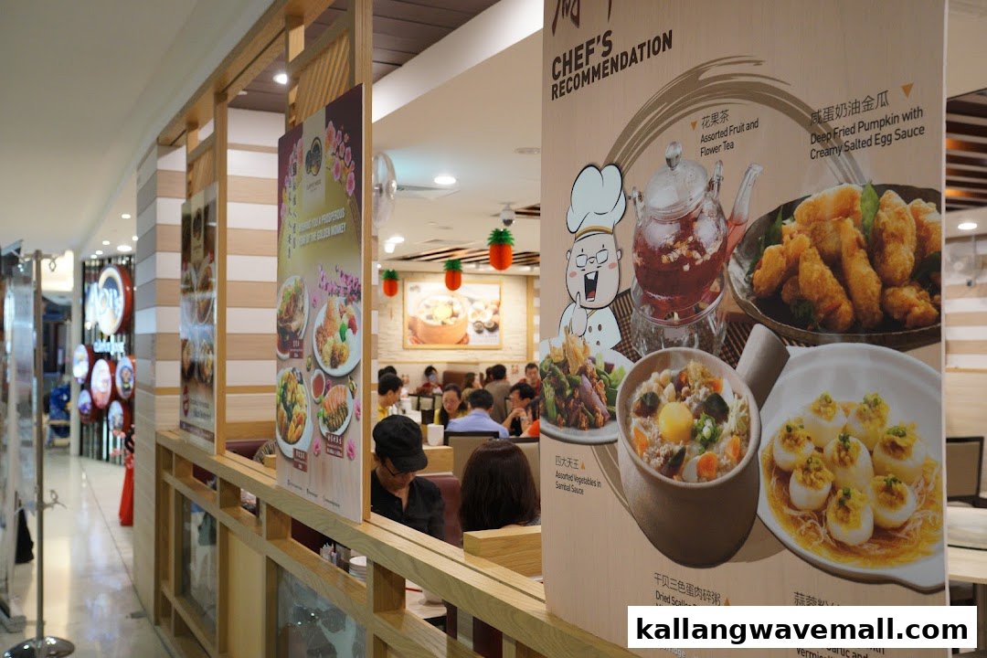 Interior view of A1 Porridge, featuring customers and a prominent 'Chef's Recommendation' menu display.
