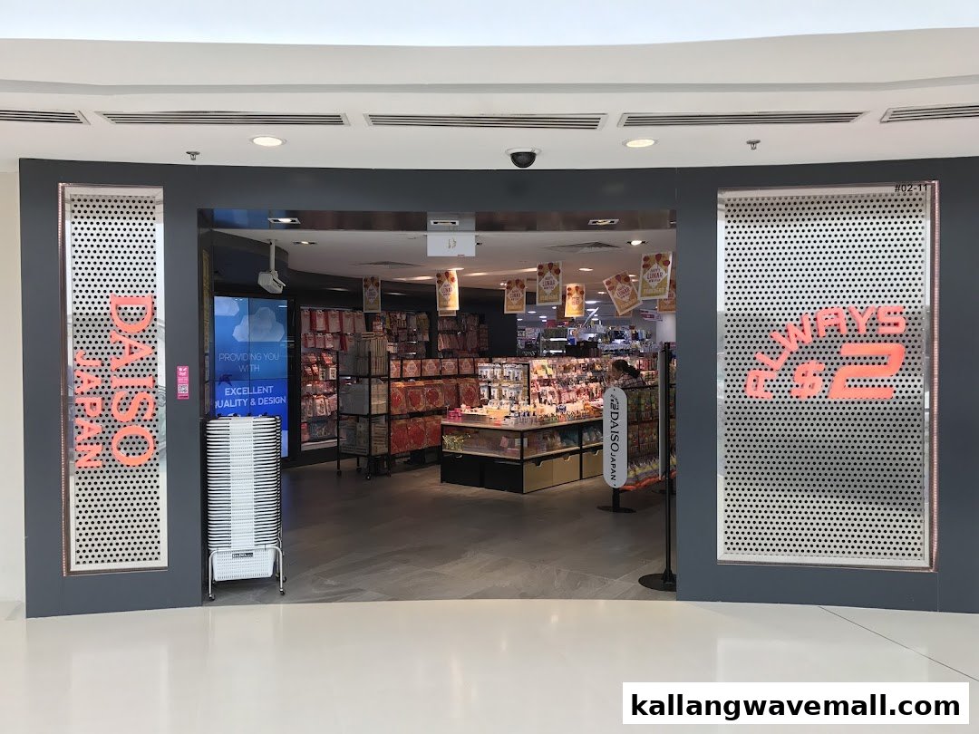 The entrance of Daiso Japan, showcasing its wide array of affordable products and vibrant interior.