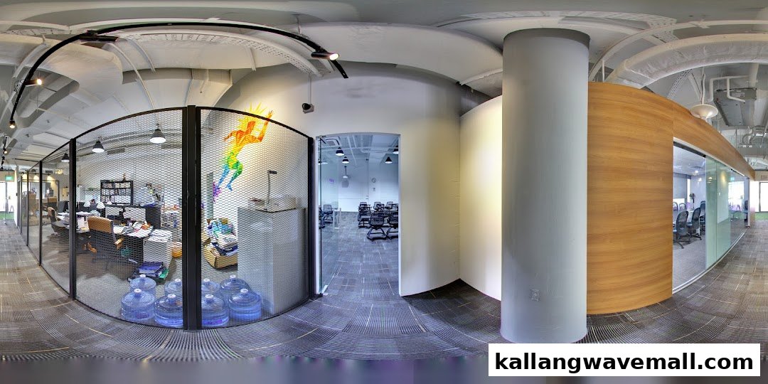 Interior view of International Sports Academy ISA, featuring office spaces and training rooms.