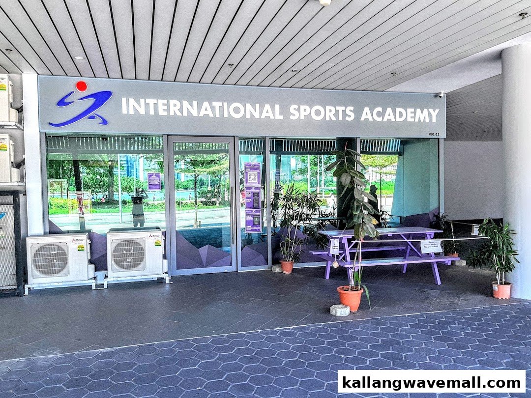 Exterior view of International Sports Academy with its prominent signage and entrance.