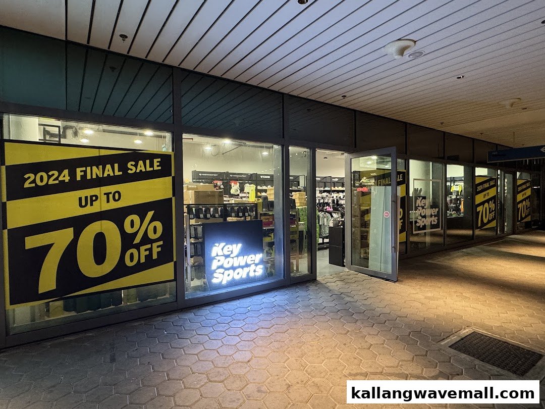 The storefront of Key Power Sports, featuring a prominent '2024 Final Sale Up To 70% Off' sign.