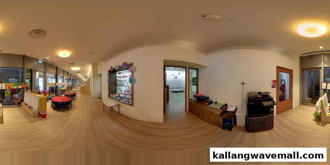 A bright, spacious interior view of Lorna Whiston Preschool with activity areas and classrooms.