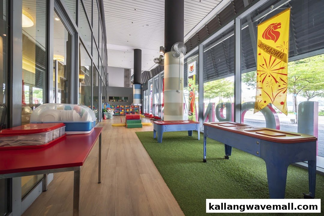 Bright and spacious interior of Lorna Whiston Preschool with play areas and large windows.