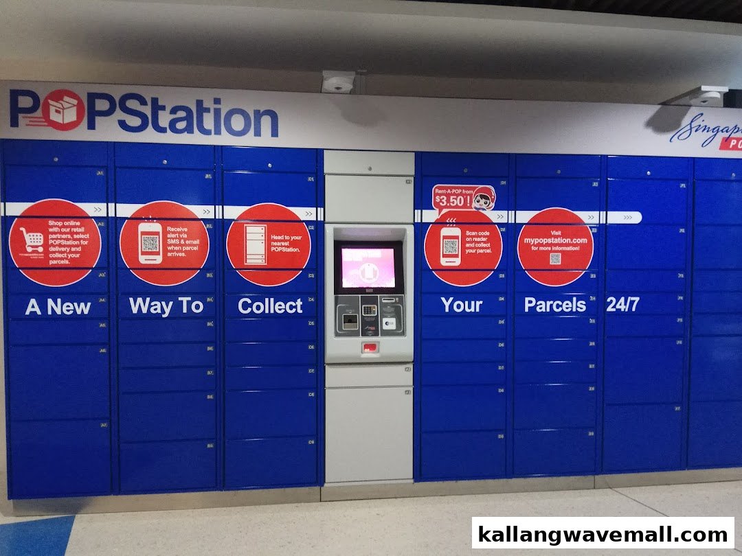 A Popstation automated parcel locker system for 24/7 collection and delivery.