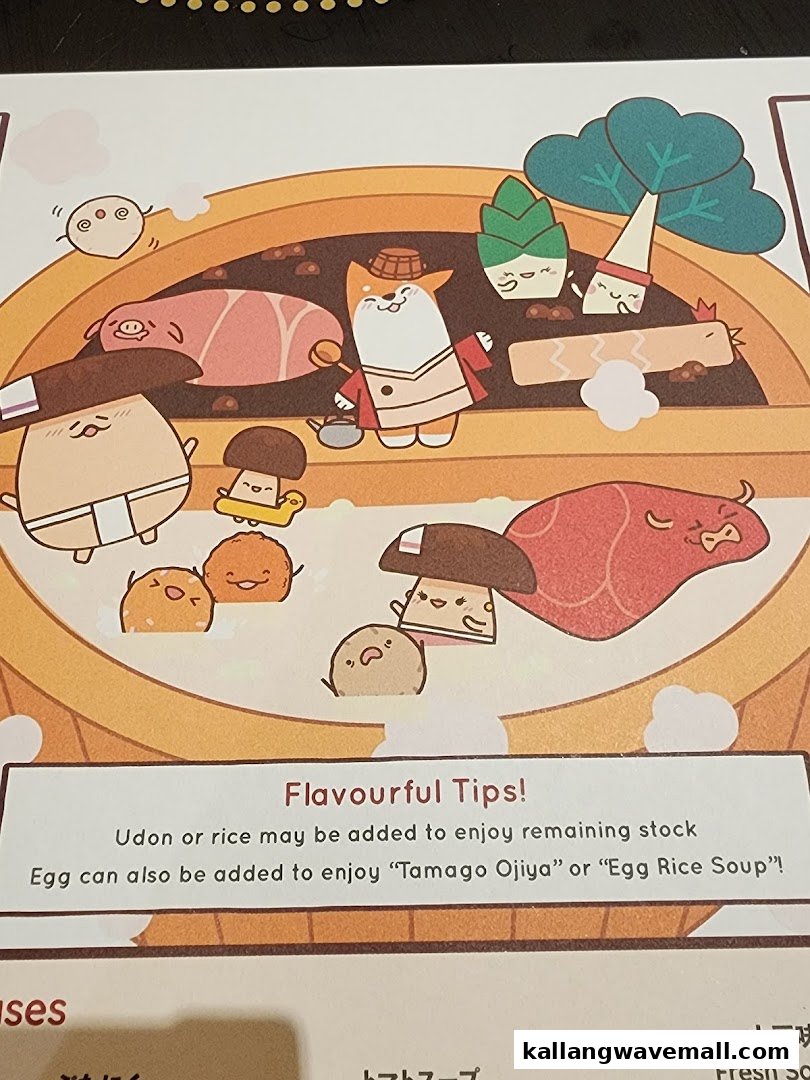 An illustrated guide from Suki-Ya's menu, offering tips for enhancing the shabu-shabu experience.