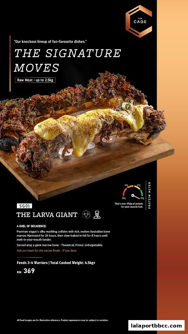 A large bone marrow dish with shredded meat and melted cheese, presented on a wooden board.