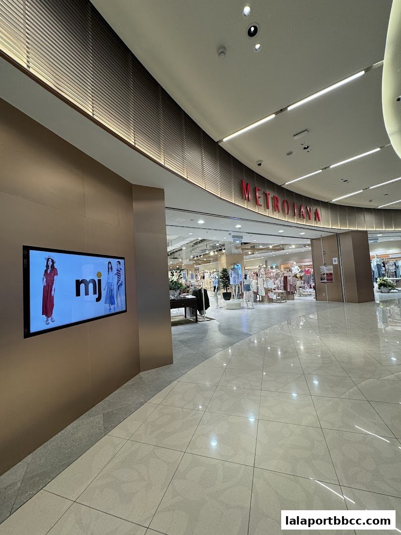 The entrance to Metrojaya department store at LaLaport Bukit Bintang City Centre.
