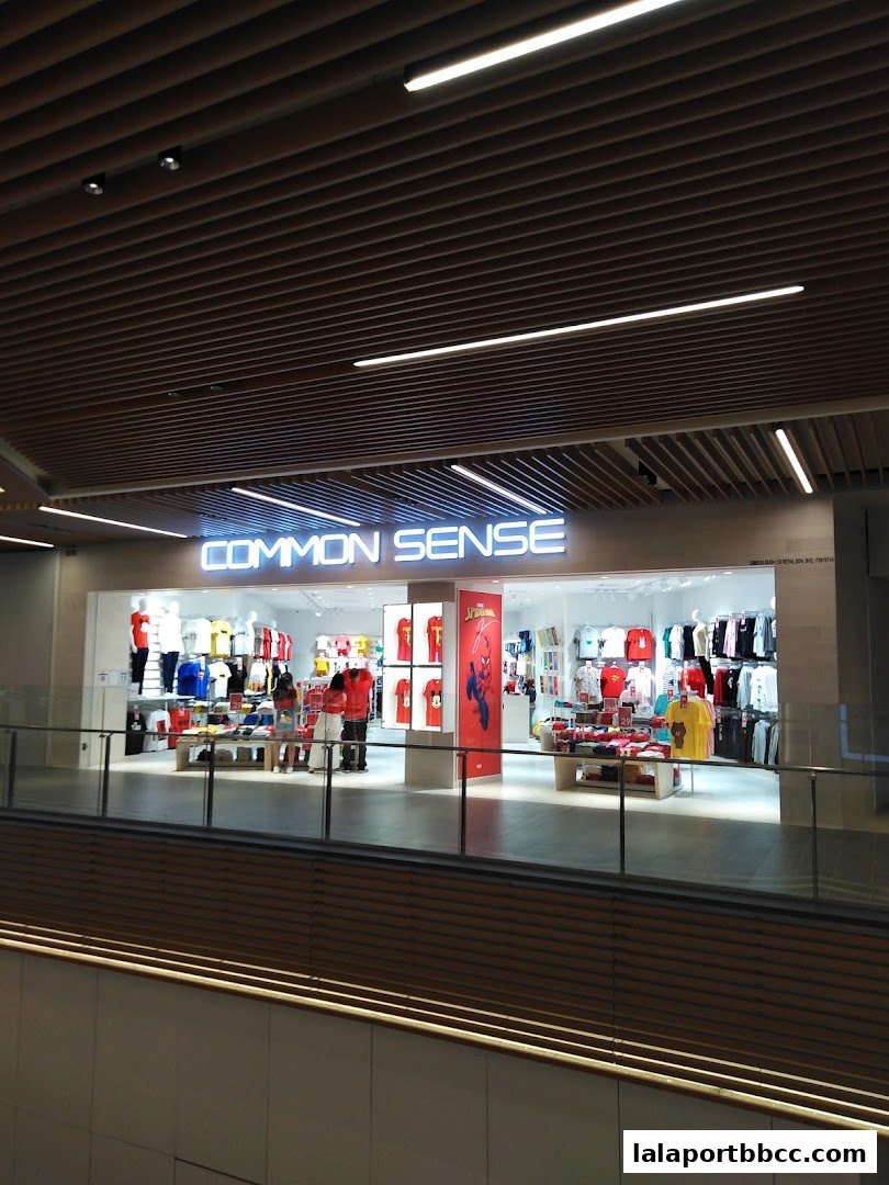 The Common Sense store at LaLaport BBCC, showcasing a variety of apparel and merchandise.