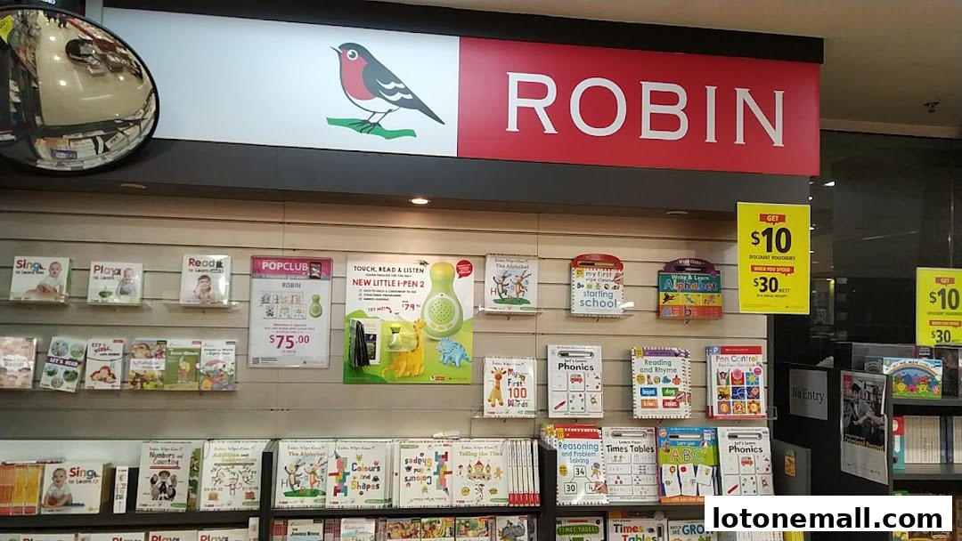 A display of children's educational books and a learning pen at POPULAR Bookstore.