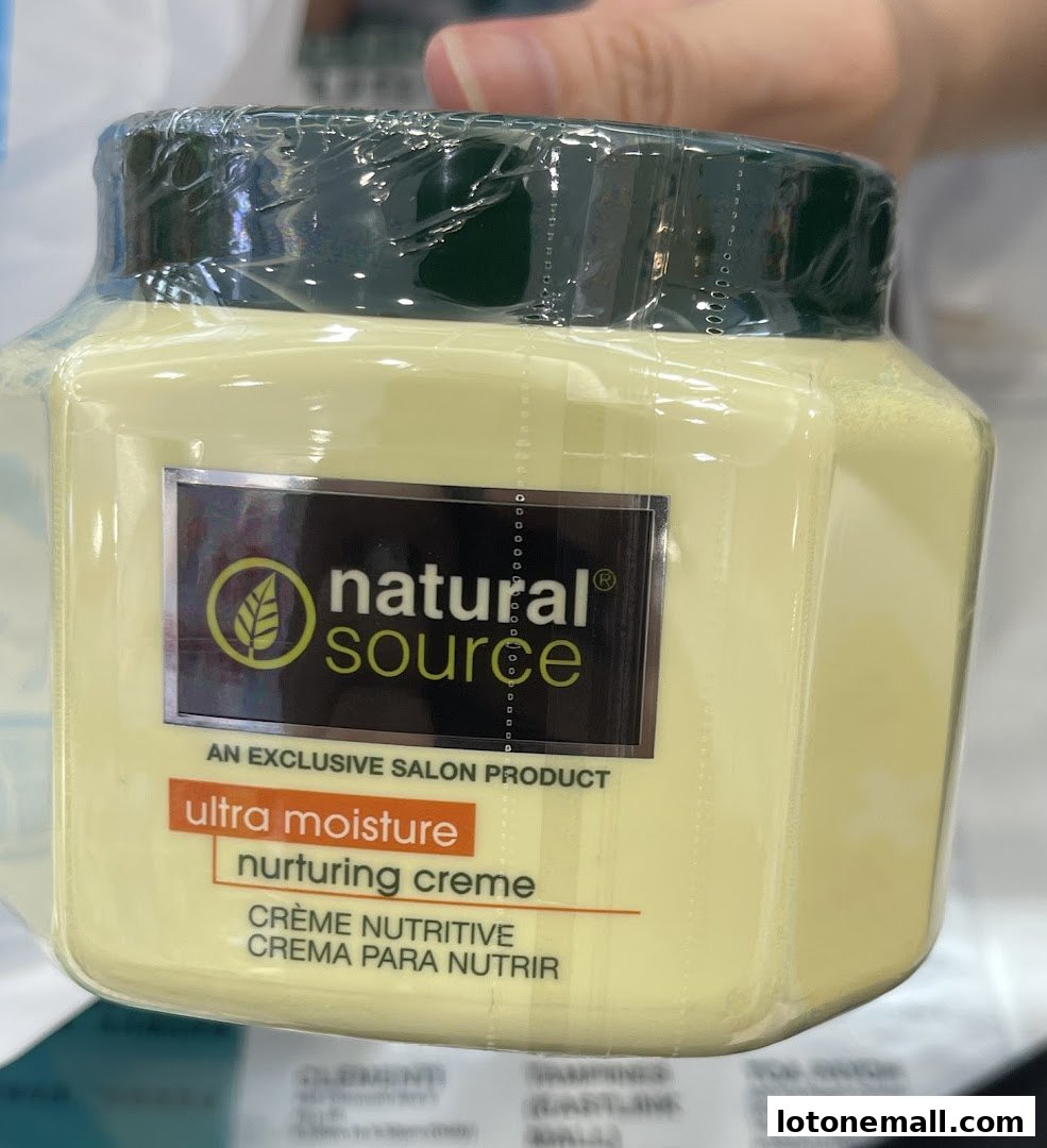 A jar of Natural Source Ultra Moisture Nurturing Creme, an exclusive salon product.