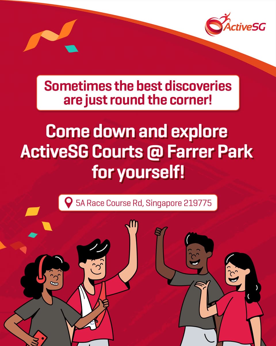 Modern sports amenities at the new ActiveSG location