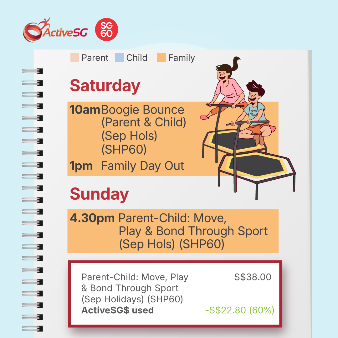Families engaging in fitness activities during school holidays
