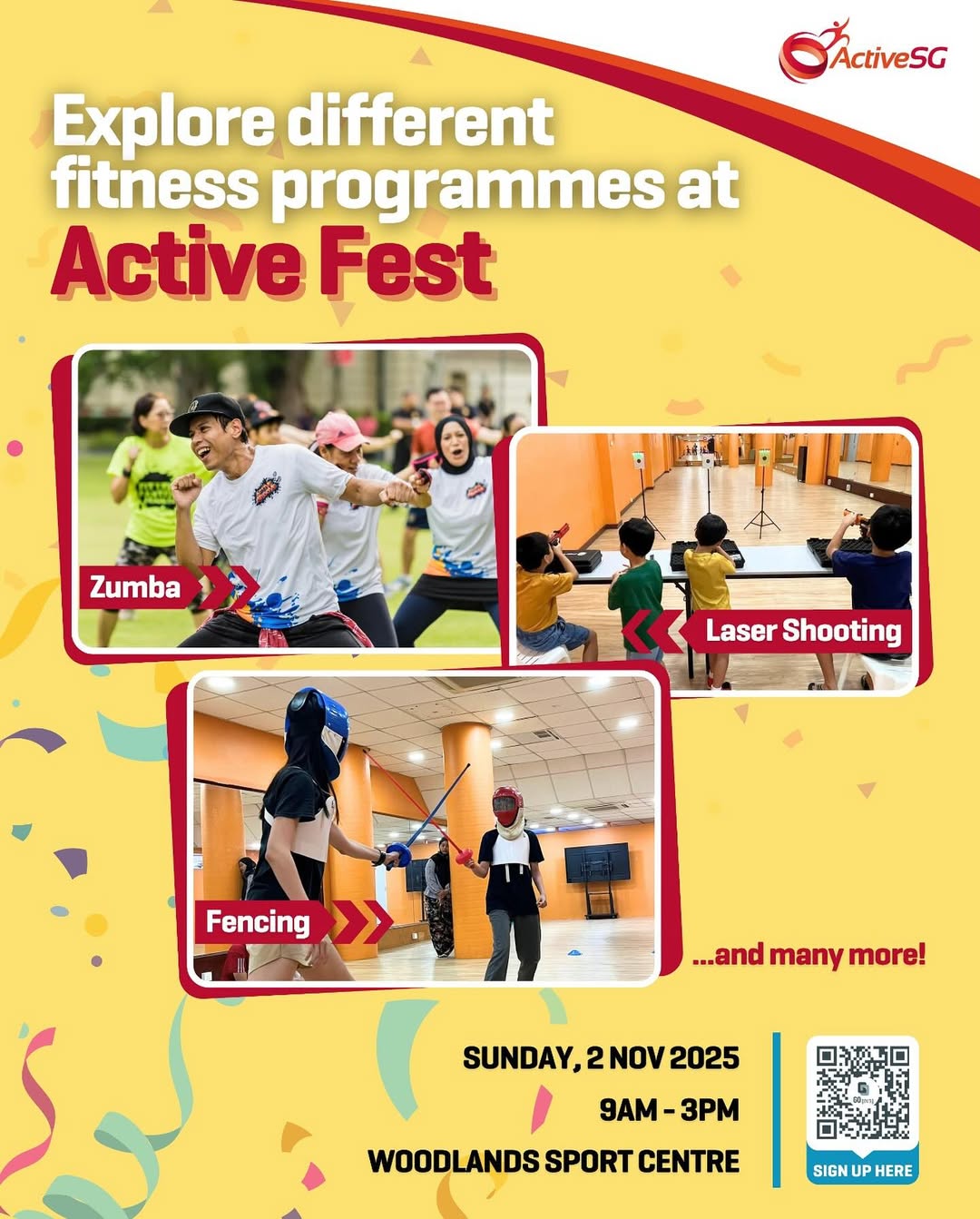 Enthusiastic participants enjoying diverse fitness activities at Active Fest.