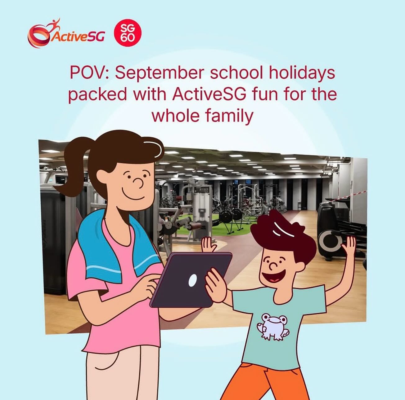 Participants in an ActiveSG School Holiday Programme