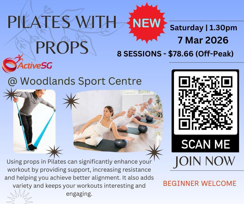 Yoga mats and resistance tools prepared for a Pilates session