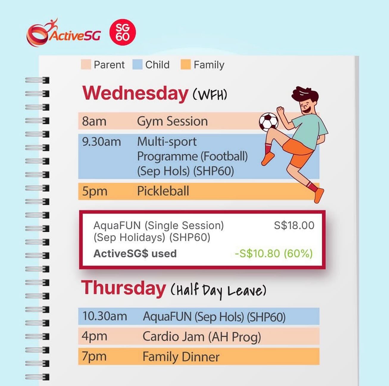 Participants in an ActiveSG School Holiday Programme