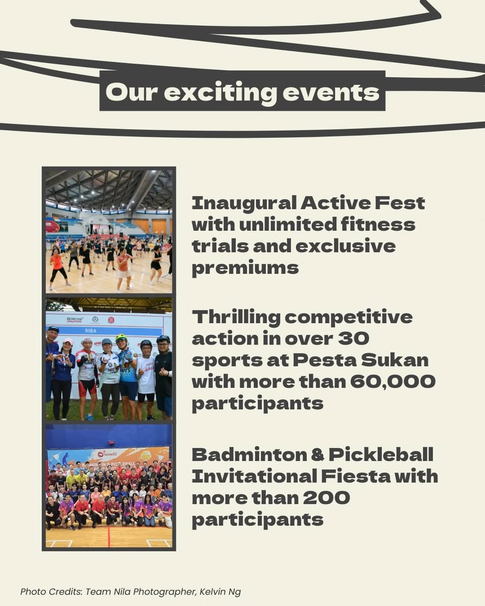 Participants enjoying an ActiveSG event