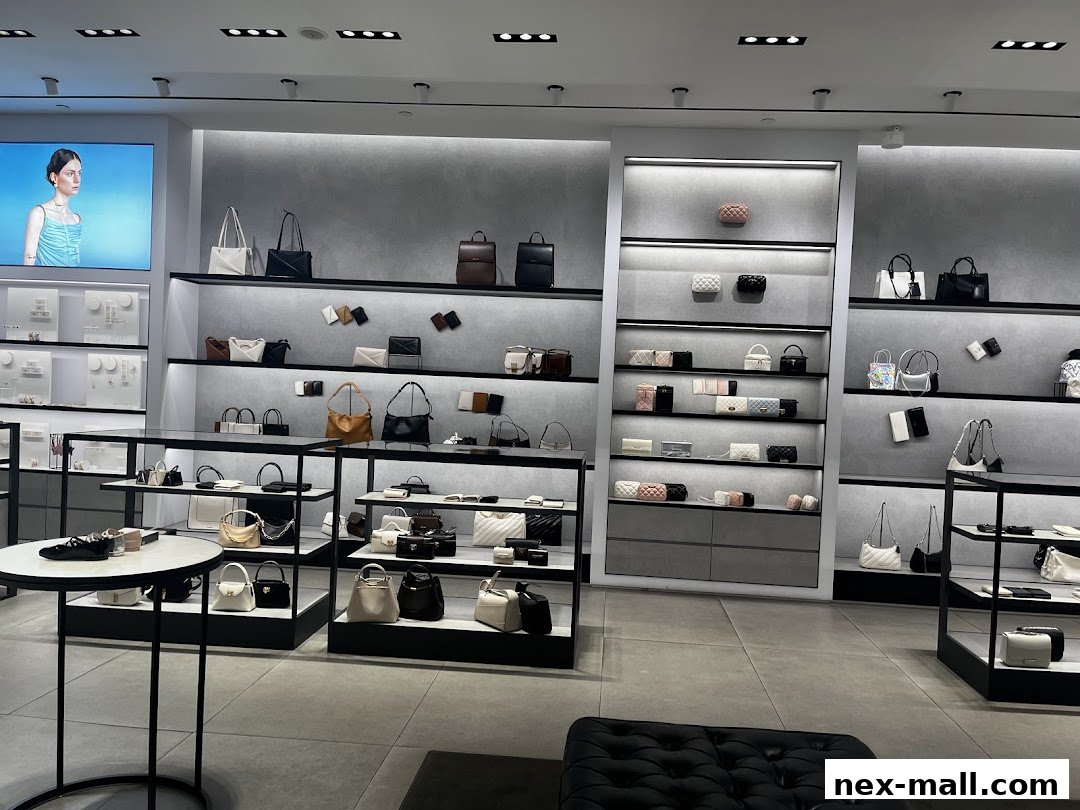Interior view of a Charles & Keith store showcasing a wide selection of handbags and accessories.