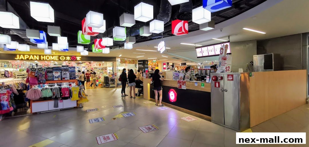 A LiHO TEA shop counter with customers ordering and a display of drinks.