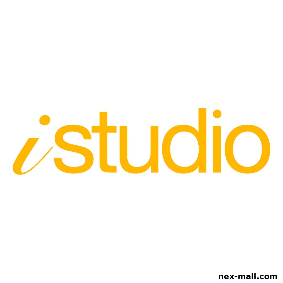 The iStudio logo in bright orange on a white background.