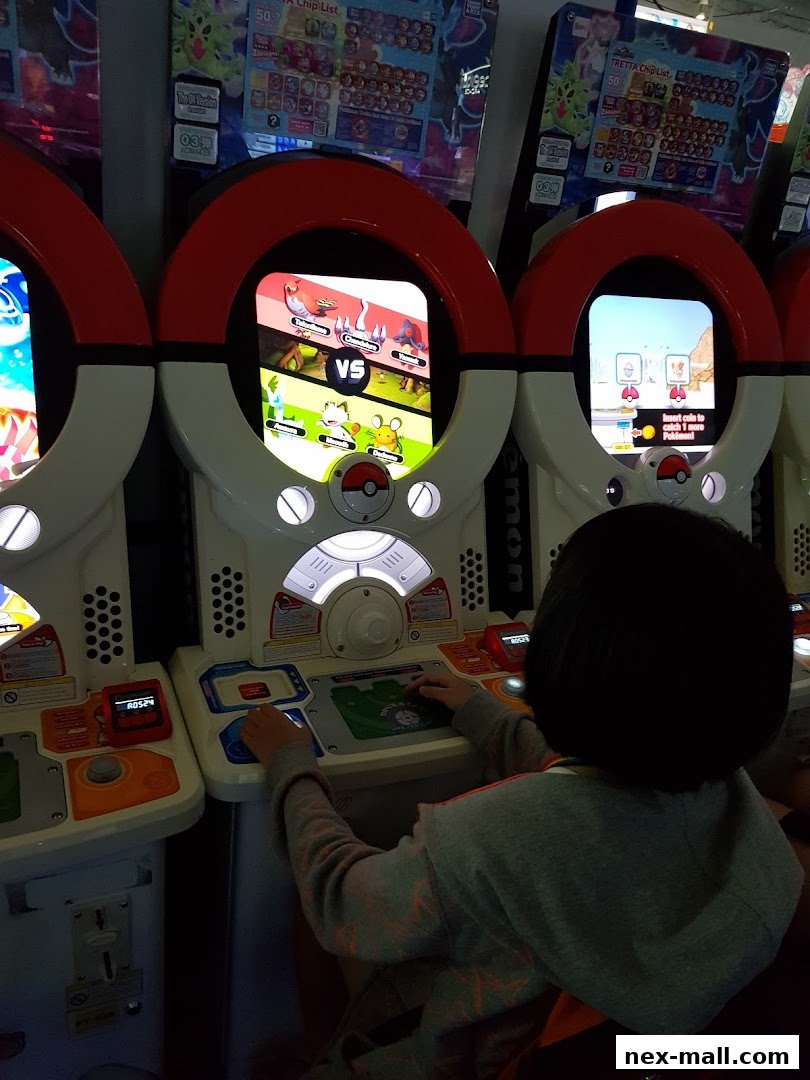 A child plays a Pokemon-themed arcade game at Virtualand.