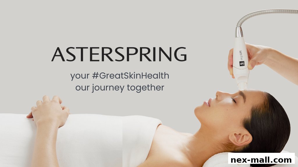 A woman receives a facial treatment with an LPG device at AsterSpring.