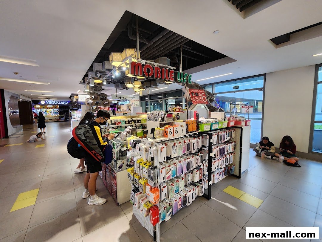 A mobile phone accessories store with a wide selection of phone cases and screen protectors.