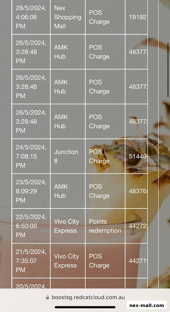 A screenshot showing transaction details with dates, locations, and transaction types.