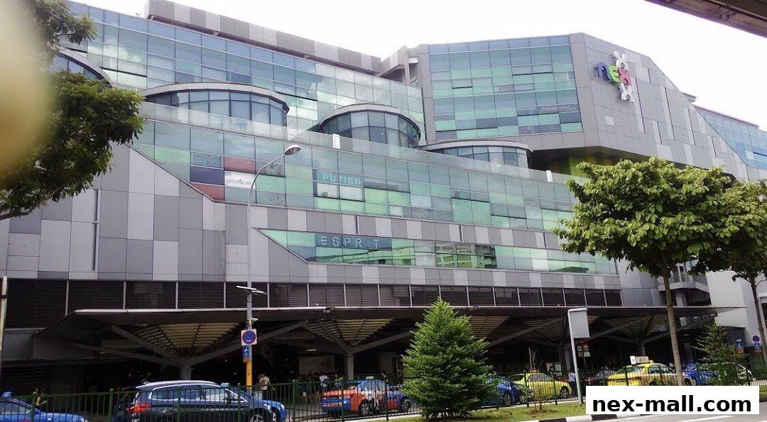 The Nex shopping mall building with the StarHub logo visible on its facade.