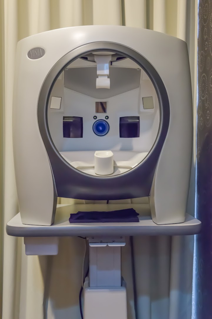 A close-up of a modern VISIA skin analysis machine used for detailed complexion assessment.