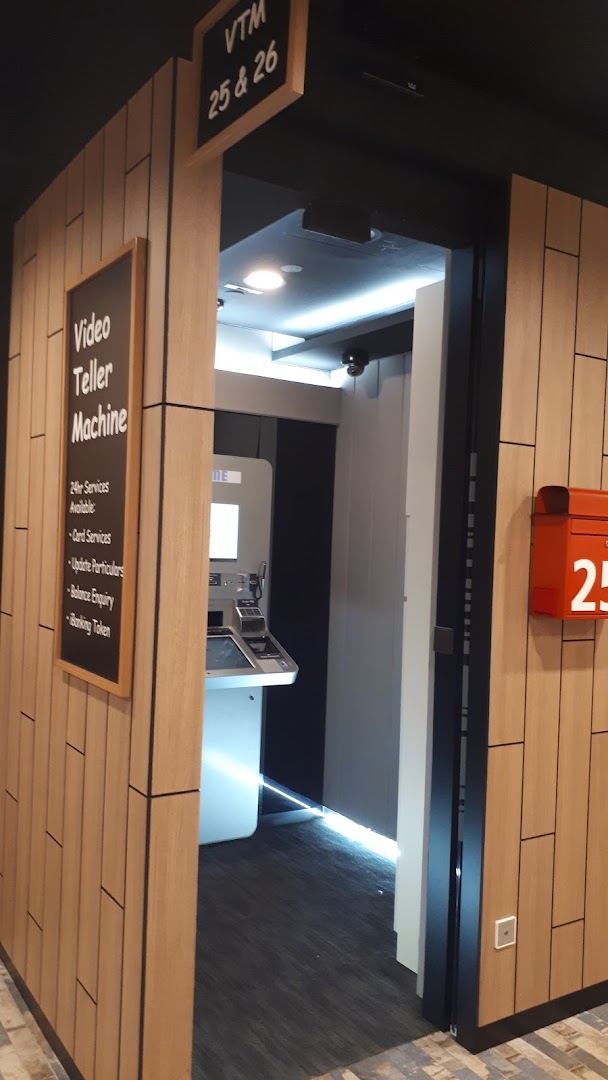 An interior view of the DBS Video Teller Machine (VTM) area, offering 24-hour banking services.