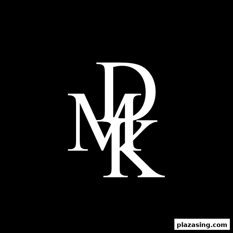 The DMK brand logo featuring stylized white letters 'D', 'M', and 'K' on a black background.