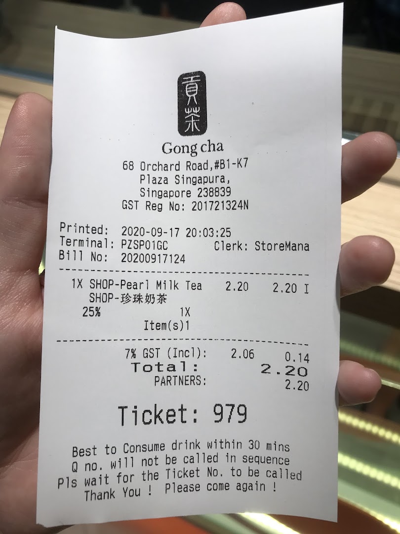 Gong Cha  Plaza Singapura image 13
