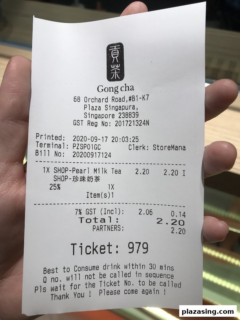 Gong Cha  Plaza Singapura image 13
