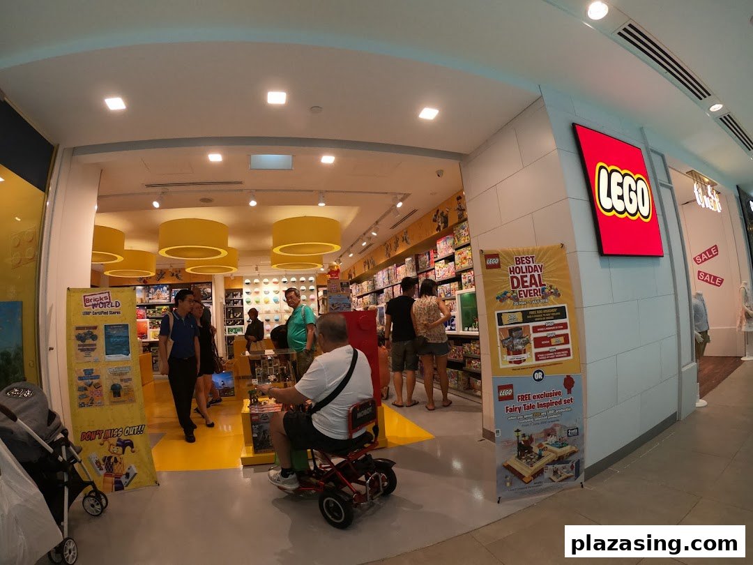 The vibrant entrance of a LEGO Certified Store, inviting visitors to explore a world of bricks.