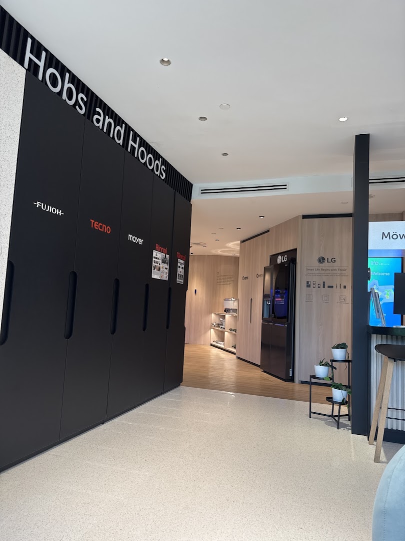An interior view of Life by City Energy showcasing modern kitchen appliances and home solutions.